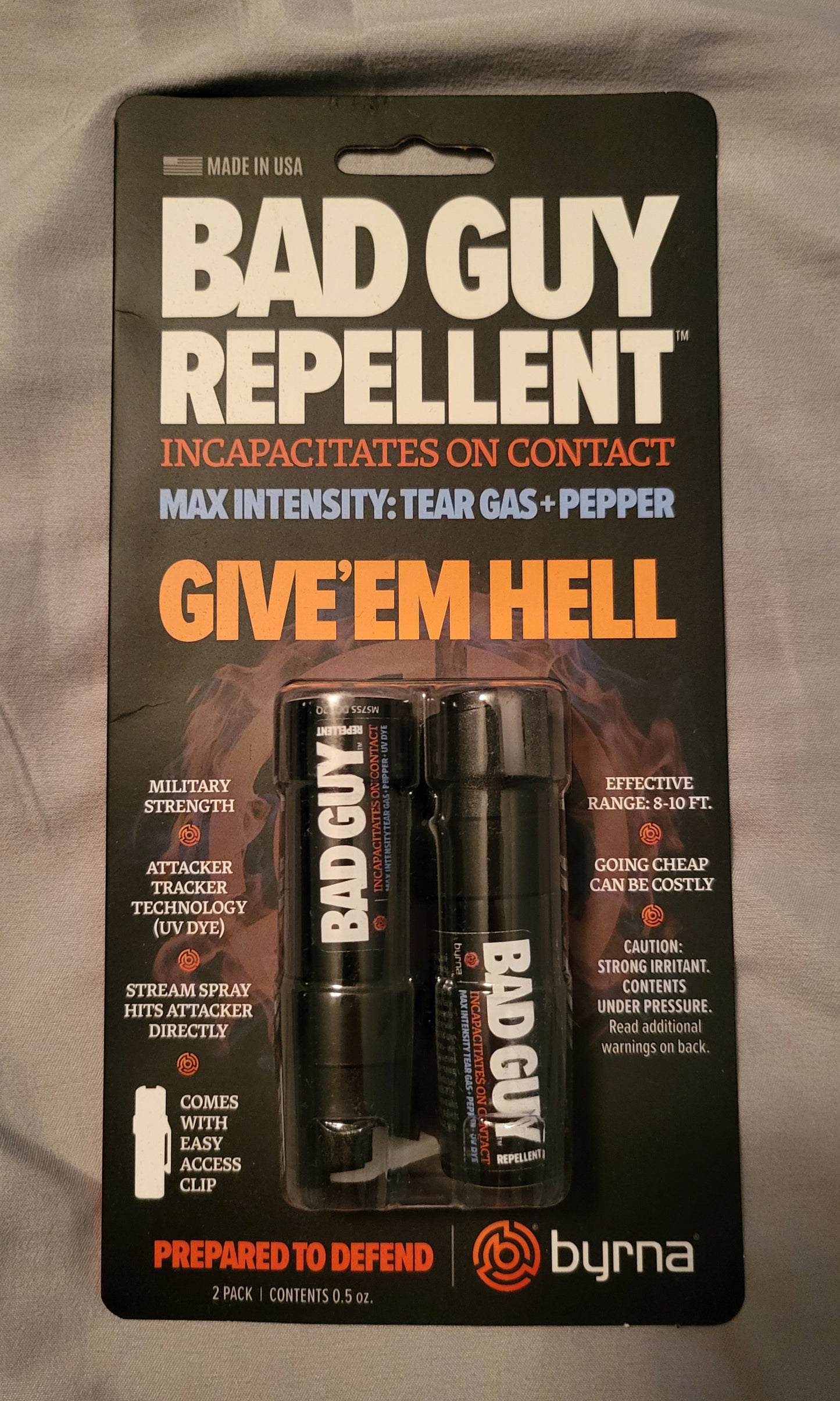 Byrna BGR Bad Guy MAX 0.5 oz - 2 Pack Repellent