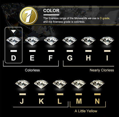 Real 0.1-1 Carat D Color Moissanite Earrings For Women & Men 100% 925 Sterling Silver Earring Trend Wedding Jewelry Gold