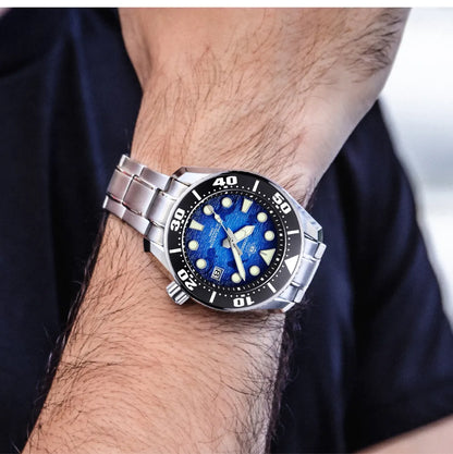 ADDIESDIVE Top brand Men Luxury WatchAD2102 200m Waterproof BGW9 Super luminous relogios masculinos Automatic Mechanical Watches