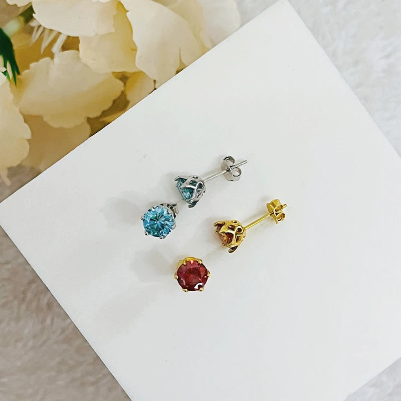 1CT VVS D Color Moissanite Cut Lab Diamond Stud Earrings For Women S925 Sterling Silver Fine Jewelry