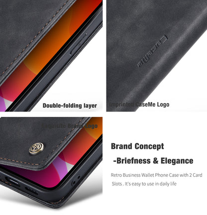 CaseMe Flip Case For iPhone 14 13 12 Mini Pro Max Retro Magnetic Card Leather Wallet For iPhone 11 Pro 8 7Plus XR XS Max SE 2020