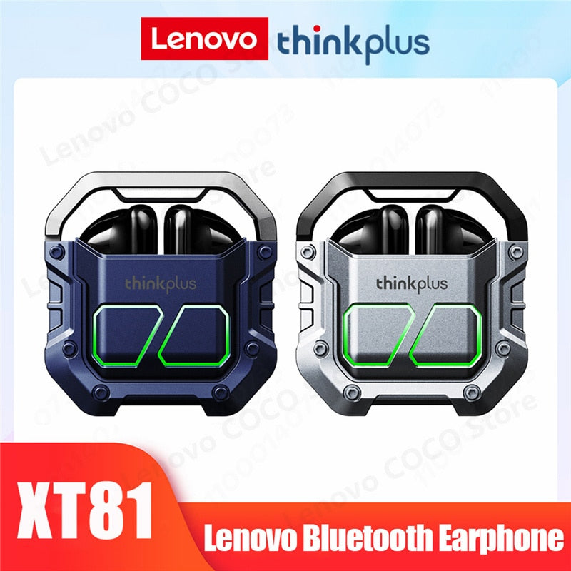 Lenovo XT81 Bluetooth Earphones Wireless Headphones Gamer Headset Waterproof TWS Noise Reduction With Microphone Sports Earbuds