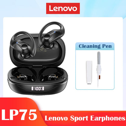 Lenovo LP75 TWS Sports Earphones Bluetooth 5.3 Wireless Headphones Waterproof HiFi Stereo Noise Reduction Earbuds with Mic