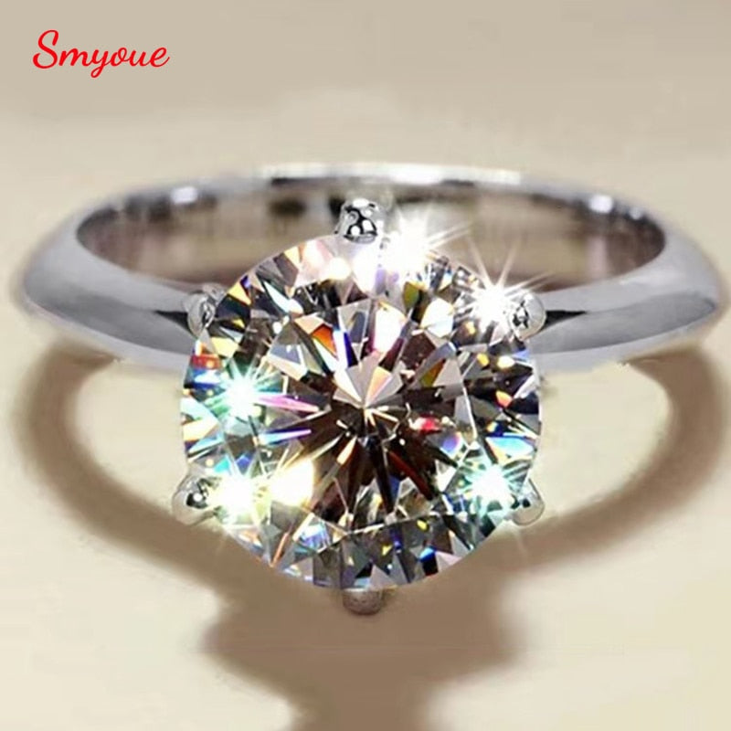 GRA Certified 1-5CT Moissanite Ring VVS1 Lab Diamond Solitaire Ring for Women Engagement Promise Wedding Band Jewelry